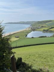 This is the 'hump' between Beesands and Torcross (actually quite steep!)